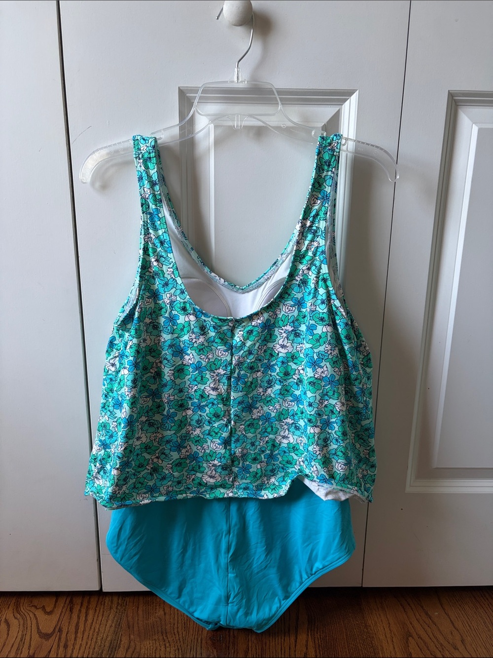 Lands' End Turquoise One Piece Swimsuit Women's Size Medium - Picture 2 of 4